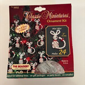The Beadery Mini Mice Ornament Kit 5052 Makes 24 Ornaments Craft DIY